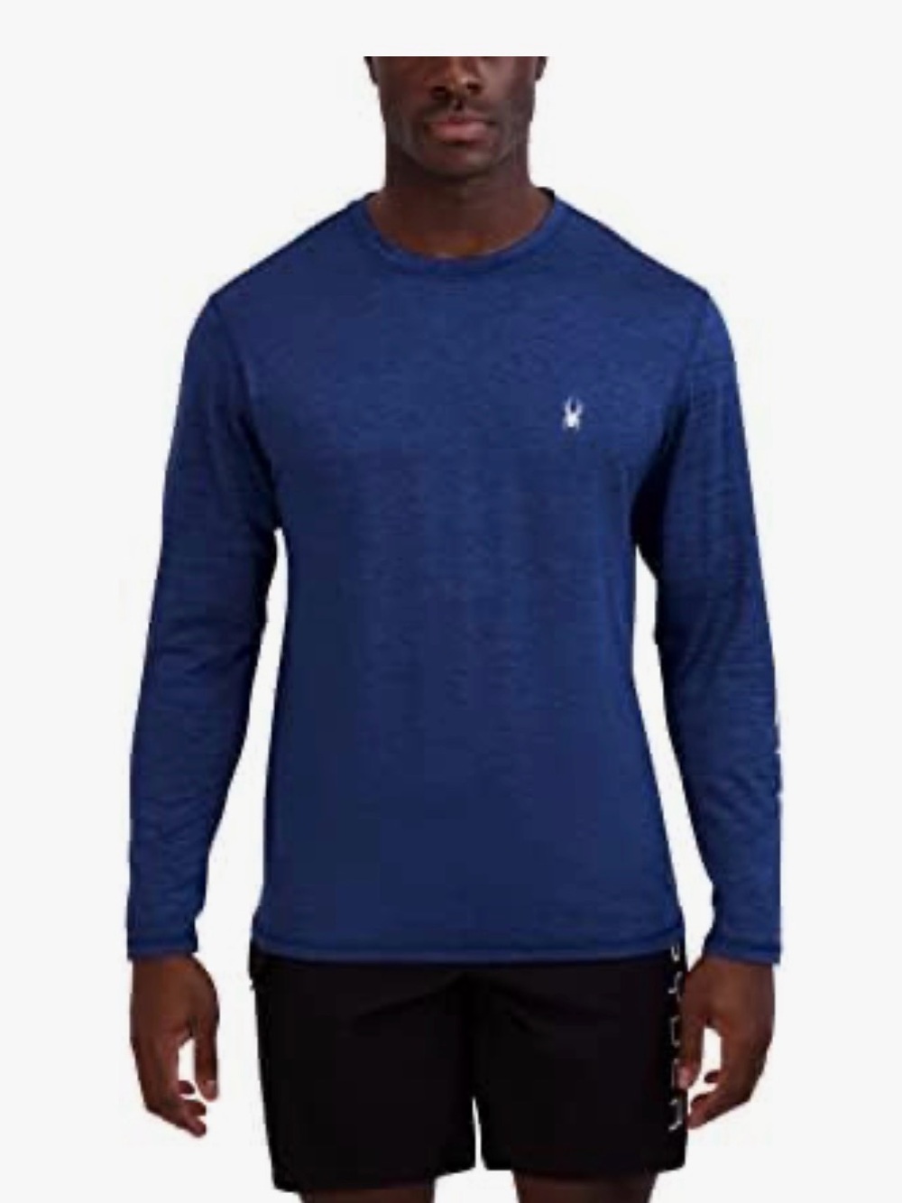 Spyder Swim Rash Guard Long Sleeve Blue UPF 50 Quick Dry Men’s M